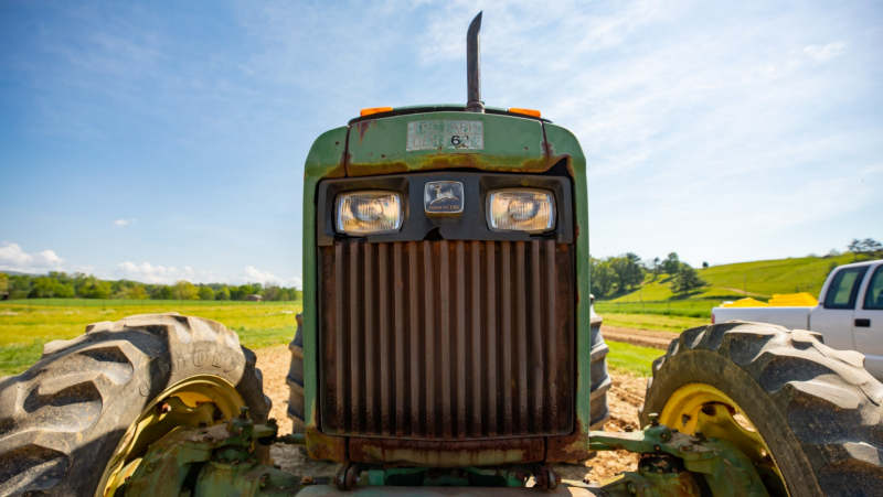 Tractor at Homefield Farm